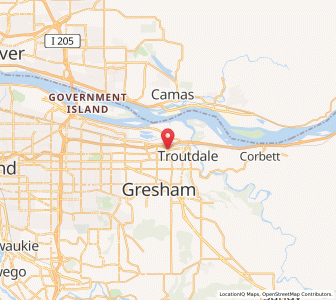 Map of Wood Village, Oregon