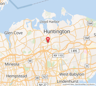 Map of Woodbury, New York