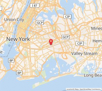 Map of Woodhaven, New York