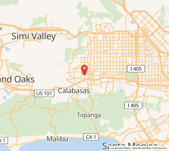 Map of Woodland Hills, California