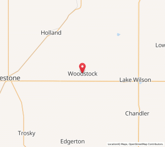 Map of Woodstock, Minnesota