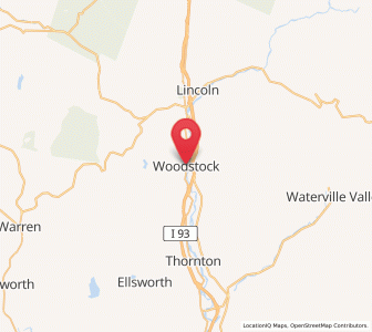 Map of Woodstock, New Hampshire