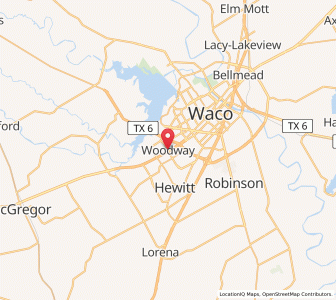 Map of Woodway, Texas