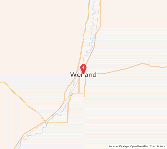 Map of Worland, Wyoming