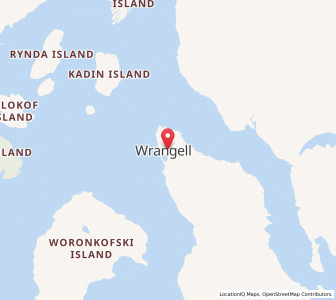 Map of Wrangell, Alaska