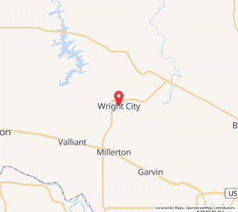 Map of Wright City, Oklahoma