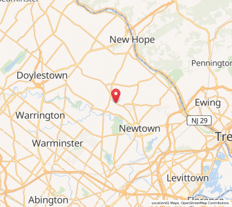 Map of Wrightstown, Pennsylvania