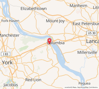 Map of Wrightsville, Pennsylvania