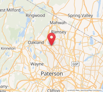 Map of Wyckoff, New Jersey