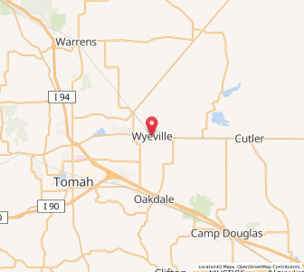 Map of Wyeville, Wisconsin