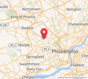 Map of Wynnewood, Pennsylvania