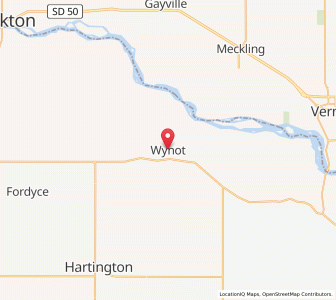 Map of Wynot, Nebraska
