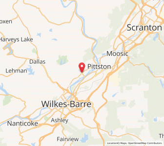 Map of Wyoming, Pennsylvania