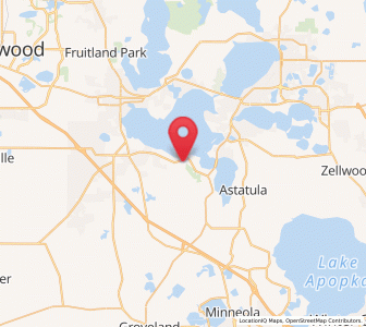 Map of Yalaha, Florida