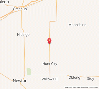 Map of Yale, Illinois