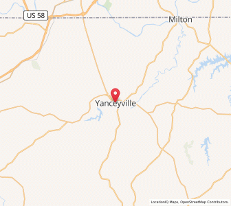 Map of Yanceyville, North Carolina