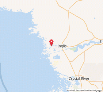 Map of Yankeetown, Florida