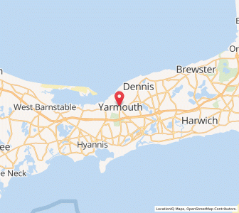 Map of Yarmouth, Massachusetts