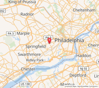 Map of Yeadon, Pennsylvania