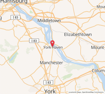 Map of York Haven, Pennsylvania