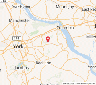 Map of Yorkana, Pennsylvania