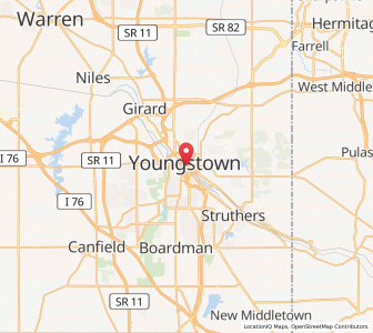 Map of Youngstown, Ohio