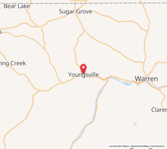 Map of Youngsville, Pennsylvania