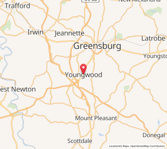 Map of Youngwood, Pennsylvania