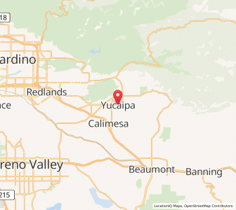 Map of Yucaipa, California