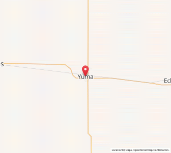 Map of Yuma, Colorado