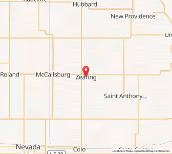 Map of Zearing, Iowa