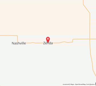 Map of Zenda, Kansas