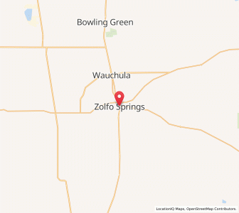 Map of Zolfo Springs, Florida