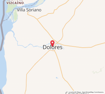 Map of Dolores, Soriano