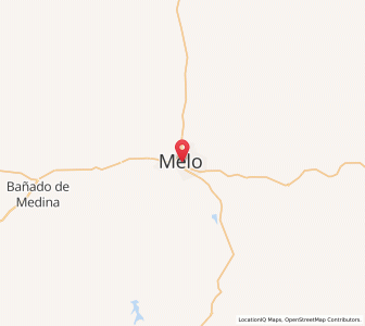 Map of Melo, Cerro Largo