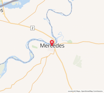 Map of Mercedes, Soriano