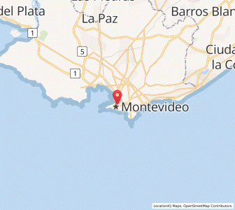Map of Montevideo, Montevideo Department