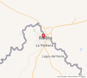 Map of Rivera, Rivera Department