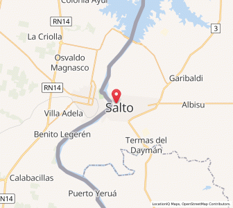 Map of Salto, Salto Department