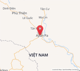 Map of A Yun Pa, Gia Lai