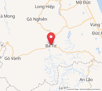 Map of Ba Tơ, Quảng Ngãi Province