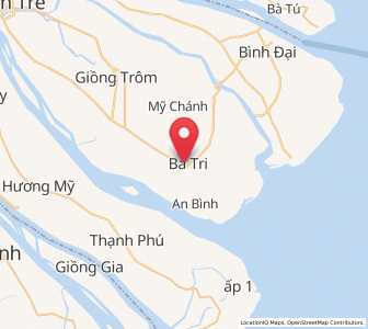Map of Ba Tri, Bến Tre