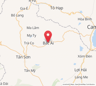 Map of Bác Ái, Ninh Thuận