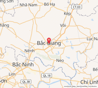 Map of Bắc Giang, Bắc Giang