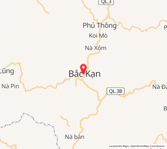 Map of Bắc Kạn, Bắc Kạn