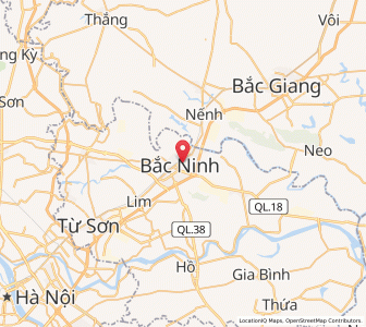 Map of Bắc Ninh, Bắc Ninh