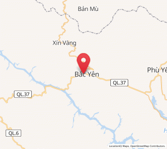 Map of Bắc Yên, Sơn La