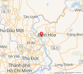 Map of Biên Hòa, Đồng Nai