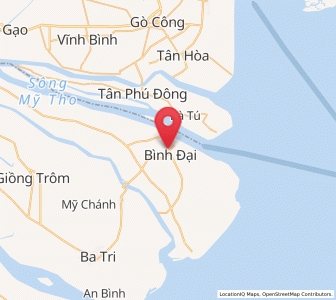 Map of Bình Đại, Bến Tre