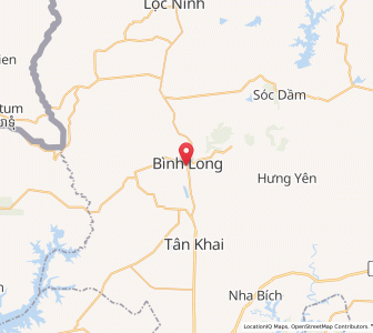 Map of Bình Long, Bình Phước